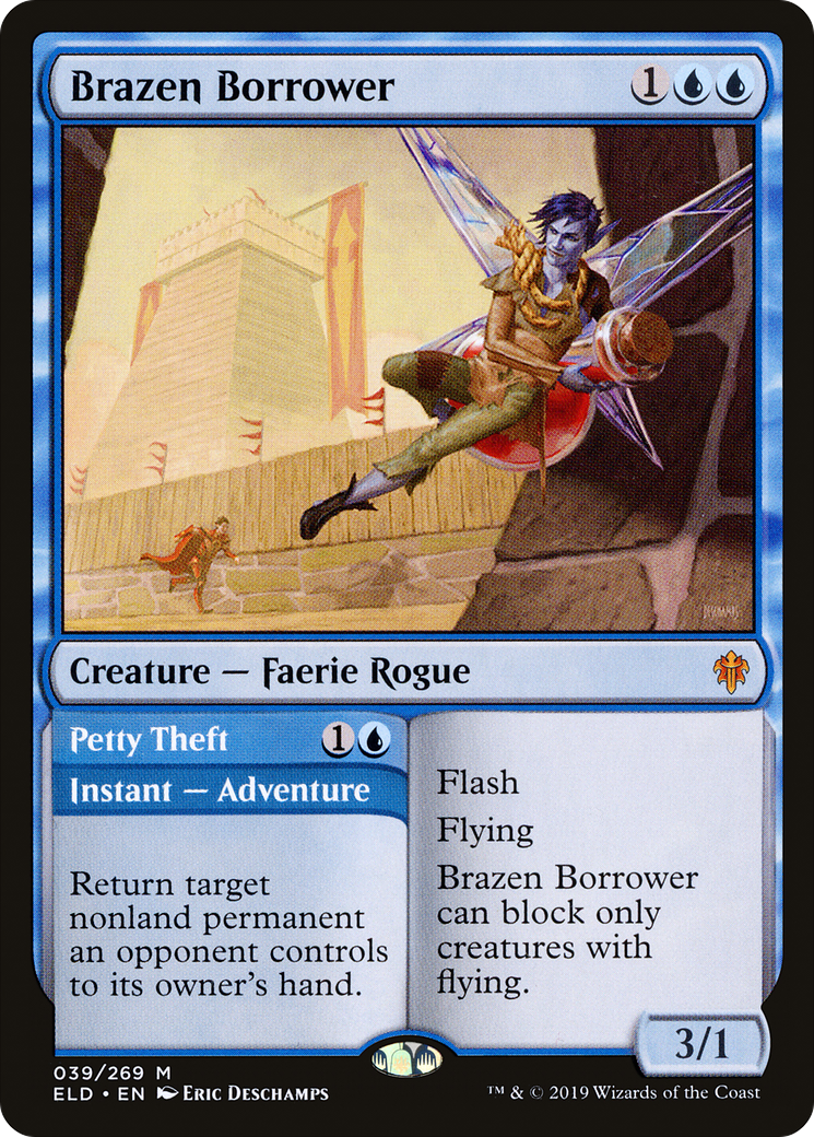 Brazen Borrower // Petty Theft (ELD-039) - Throne of Eldraine Foil