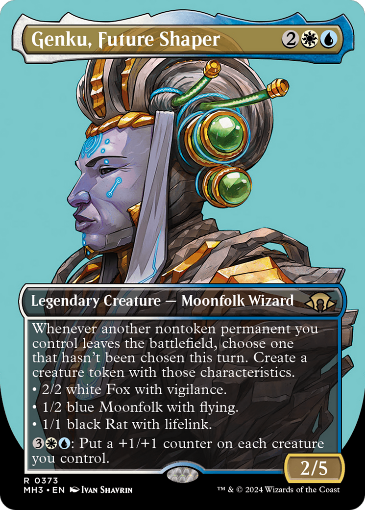 Genku, Future Shaper (Borderless) (MH3-373) - Modern Horizons 3 (Borderless) Foil