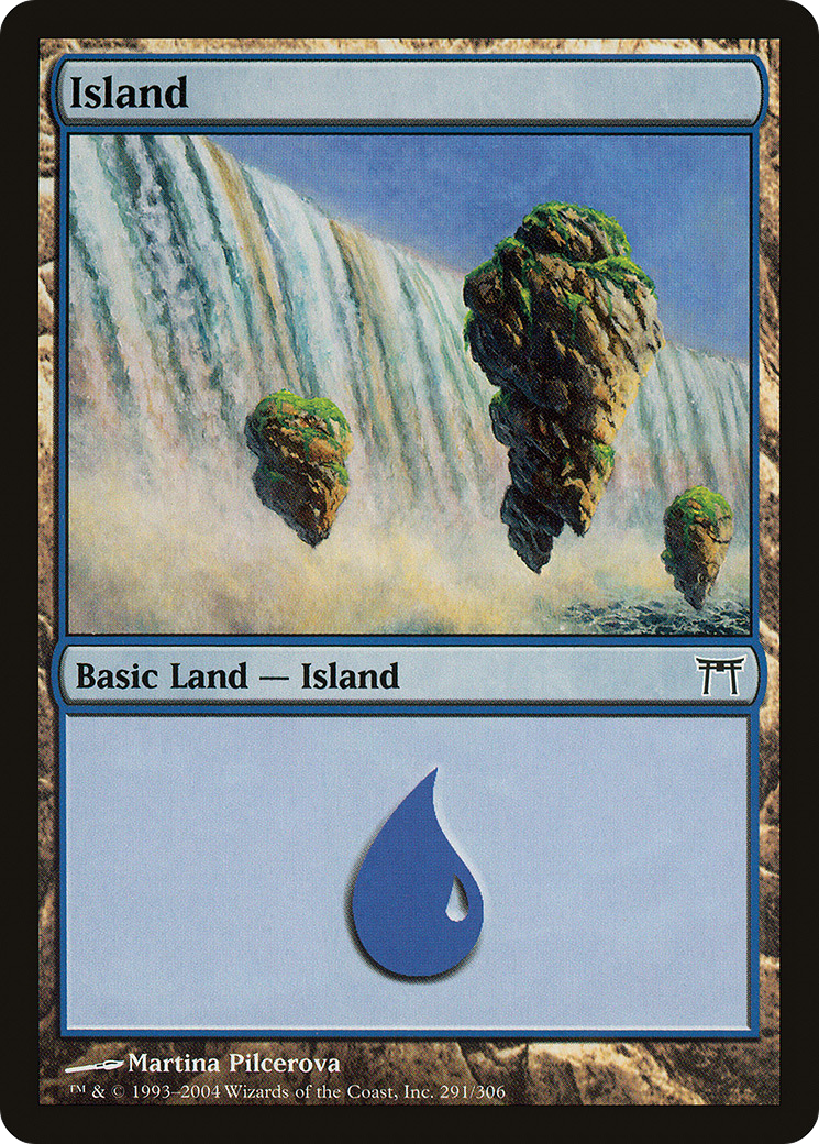 Island (CHK-291) - Champions of Kamigawa