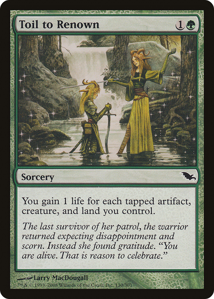 Toil to Renown (SHM-130) - Shadowmoor