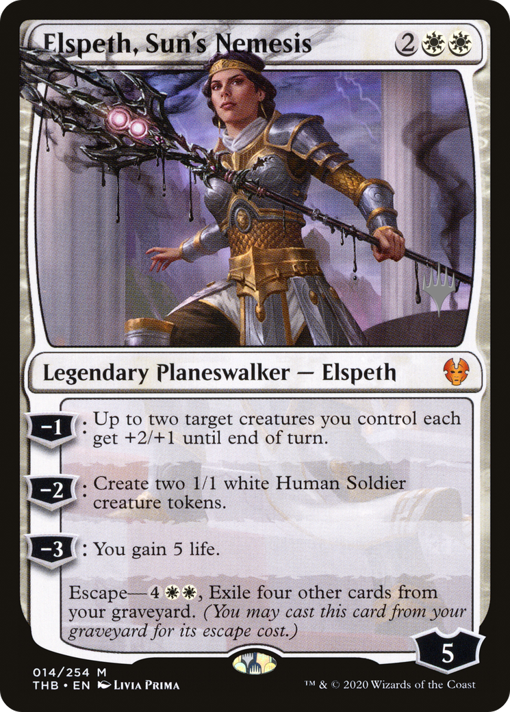 Elspeth, Sun's Nemesis (PPTHB-014) - Theros Beyond Death Promos Foil