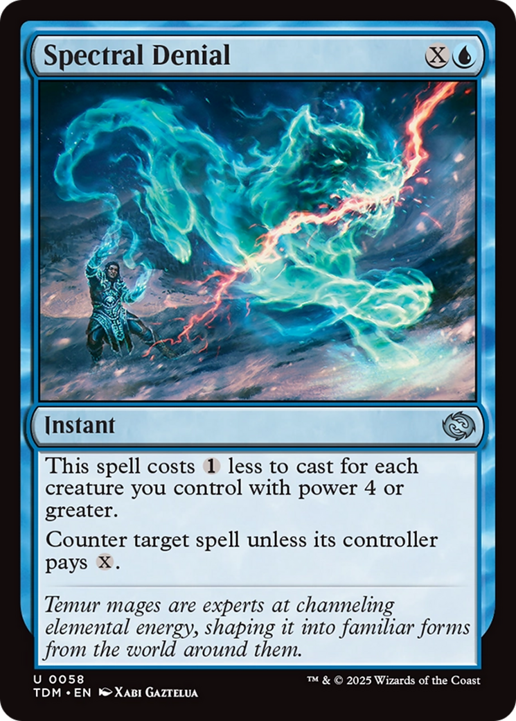 Spectral Denial (TDM-058) - Tarkir: Dragonstorm Foil