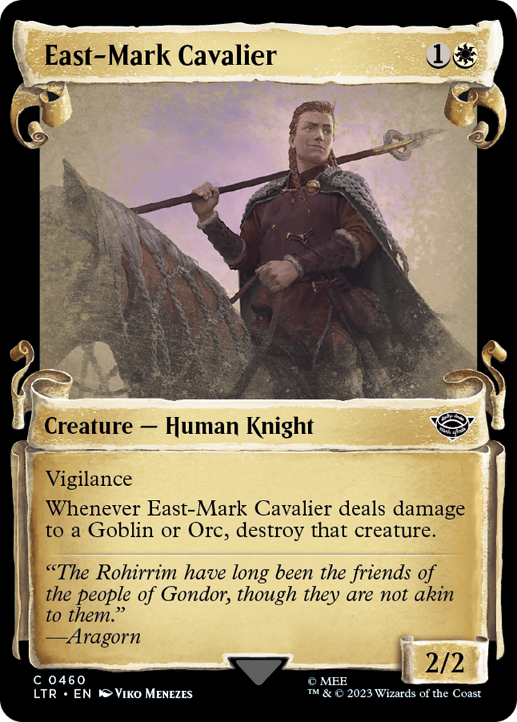 East-Mark Cavalier (LTR-460) - The Lord of the Rings: Tales of Middle-earth: (Showcase) Foil