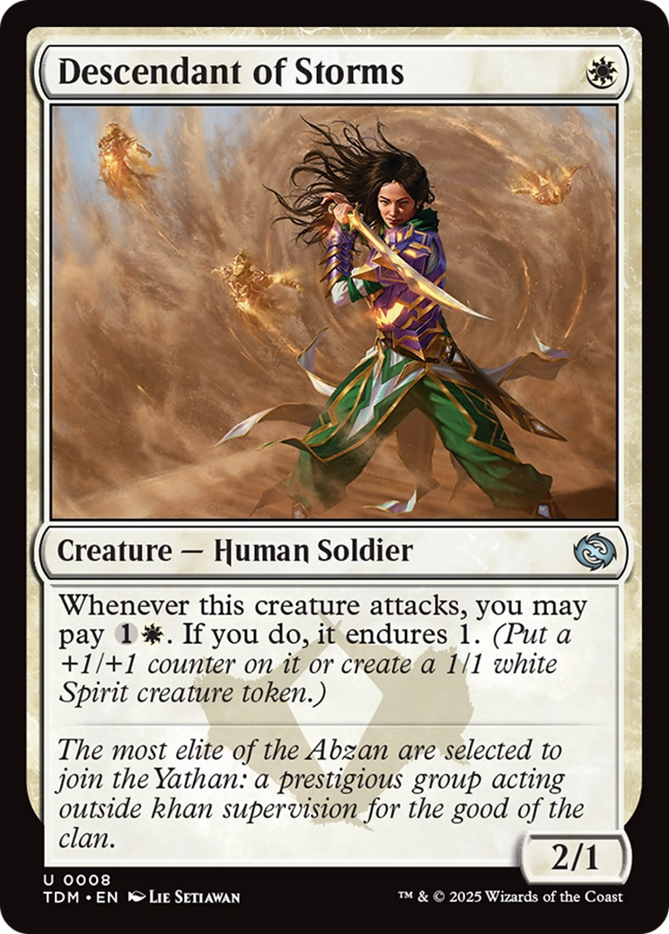 Descendant of Storms (TDM-008) - Tarkir: Dragonstorm