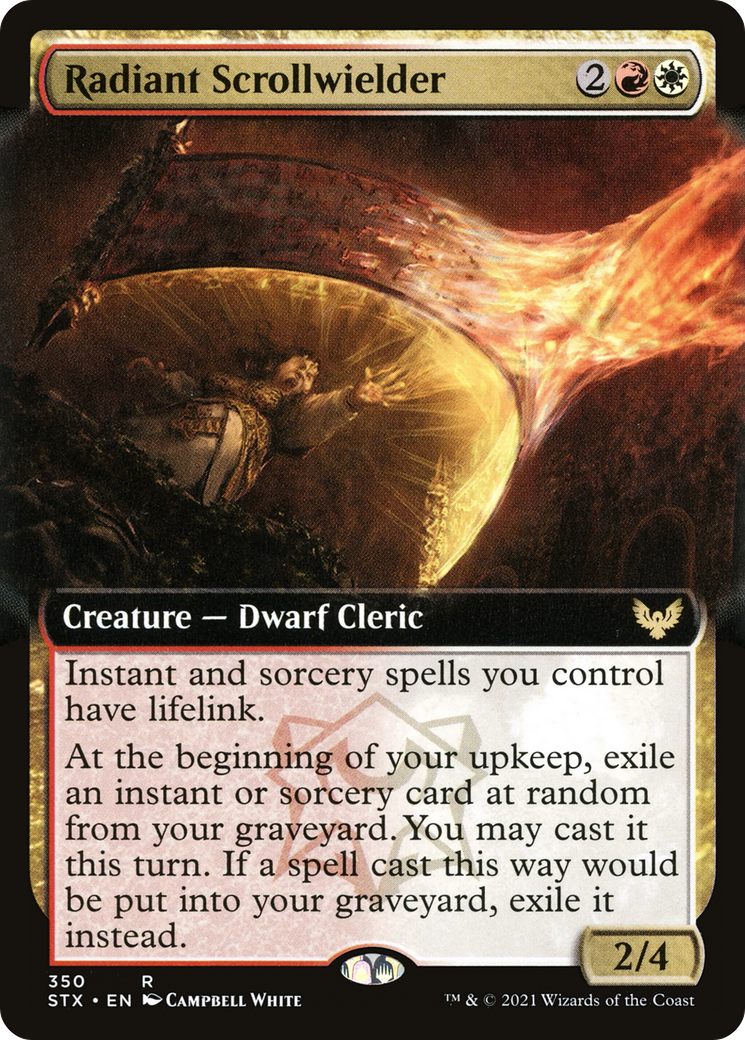 Radiant Scrollwielder (STX-350) - Strixhaven: School of Mages: (Extended Art)