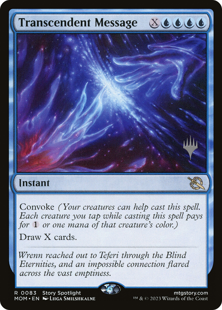 Transcendent Message (PPMOM-083) - March of the Machine Promos Foil