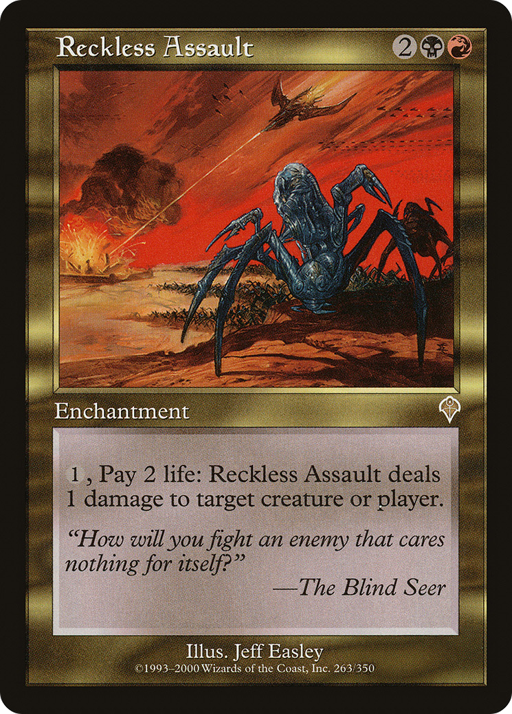 Reckless Assault (INV-263) - Invasion Foil