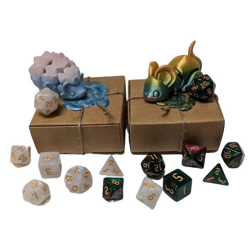 Scales & Sparks - Mystery Familiar & Dice Set