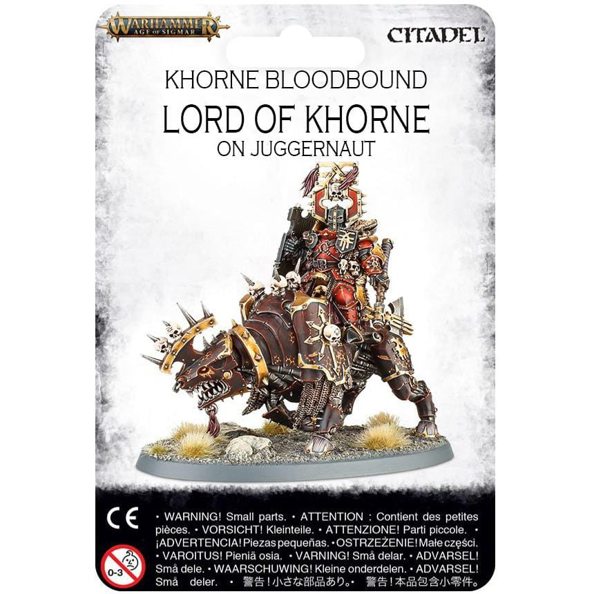 Khorne Bloodbound Lord of Khorne on Juggernaut (Metal) ( 1029-MR ) - Used