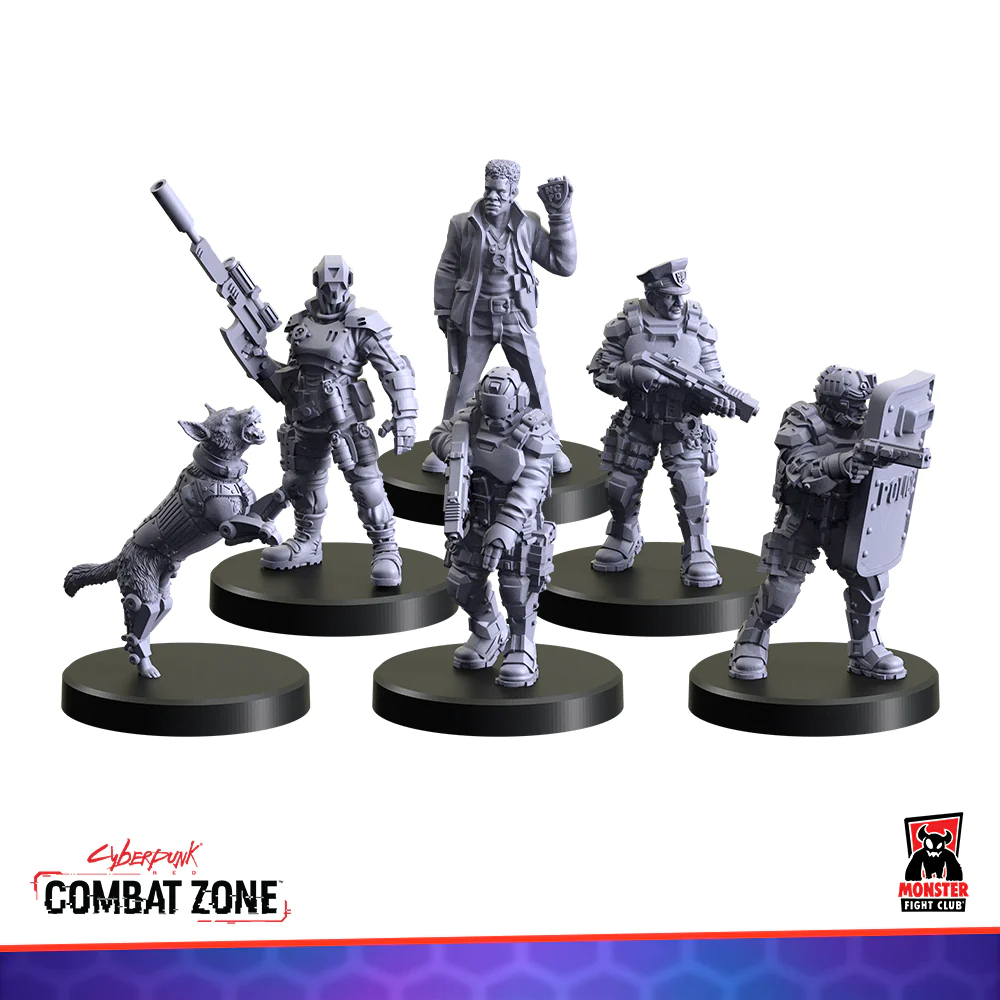 Cyber Punk Red Combat Zone : Lawmen Faction Starter