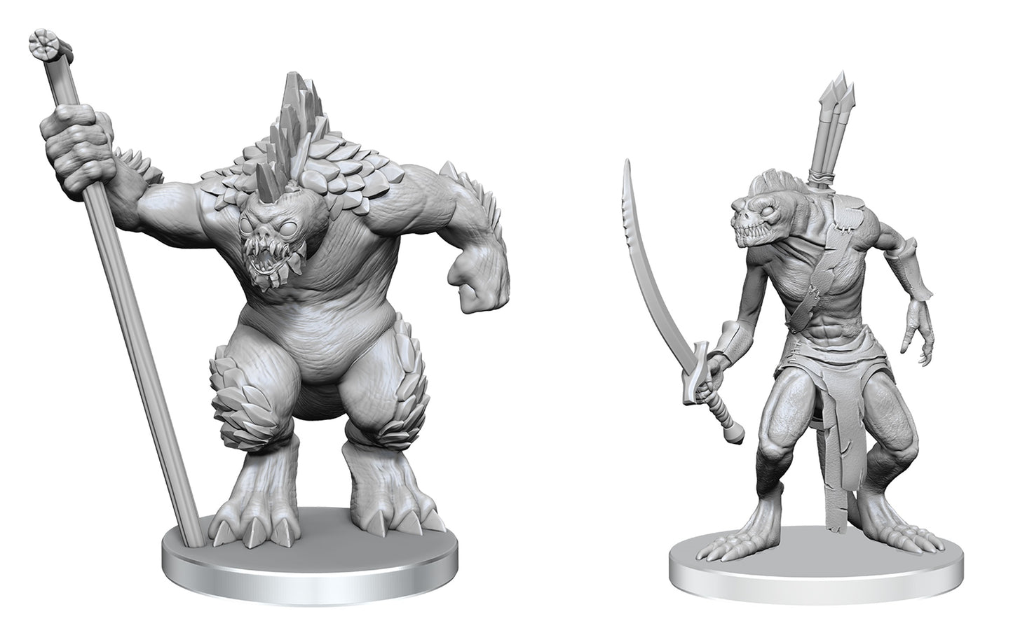 Pathfinder Unpainted Minis: Xulgath Skirmisher & Stoneliege (97584)