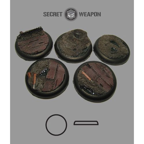 Secret Weapon - Round Lip Bases 40mm : Trench Works (RLTW4001)