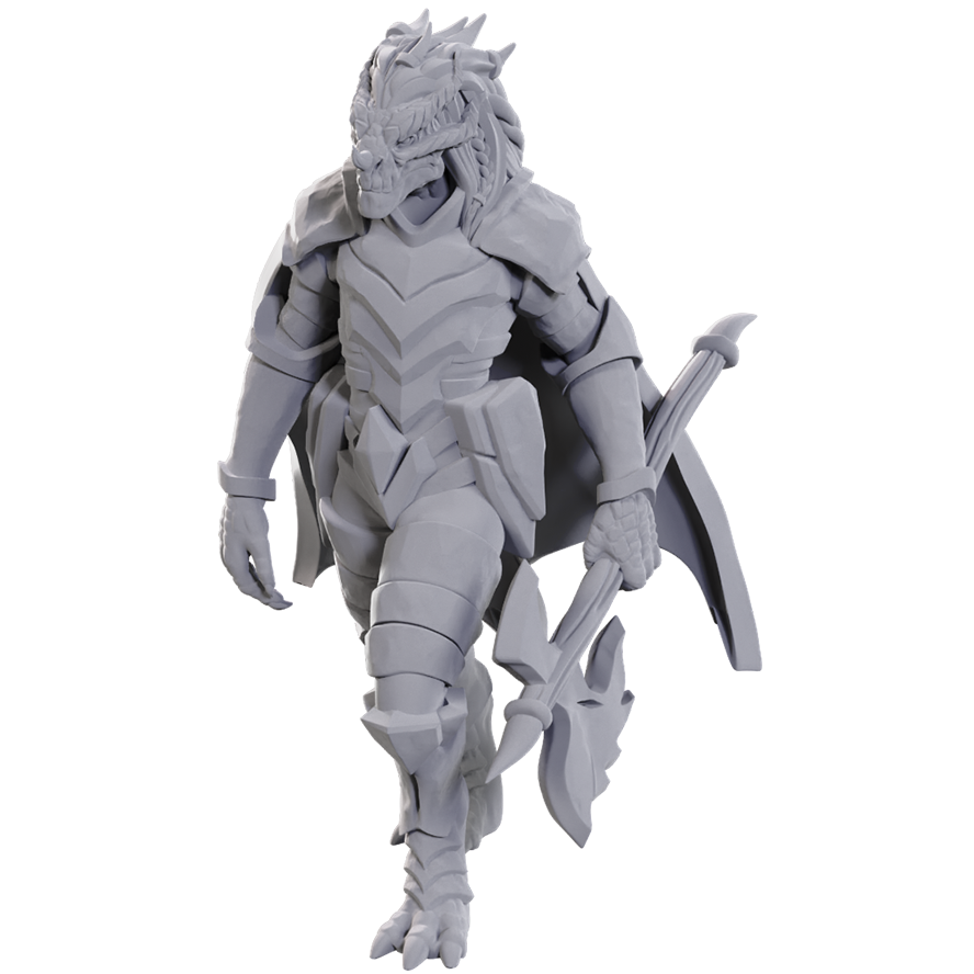 D&D Unpainted Minis: Dragonborn of Tiamat (90759)