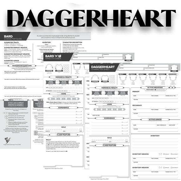 Daggerheart - Character Sheets