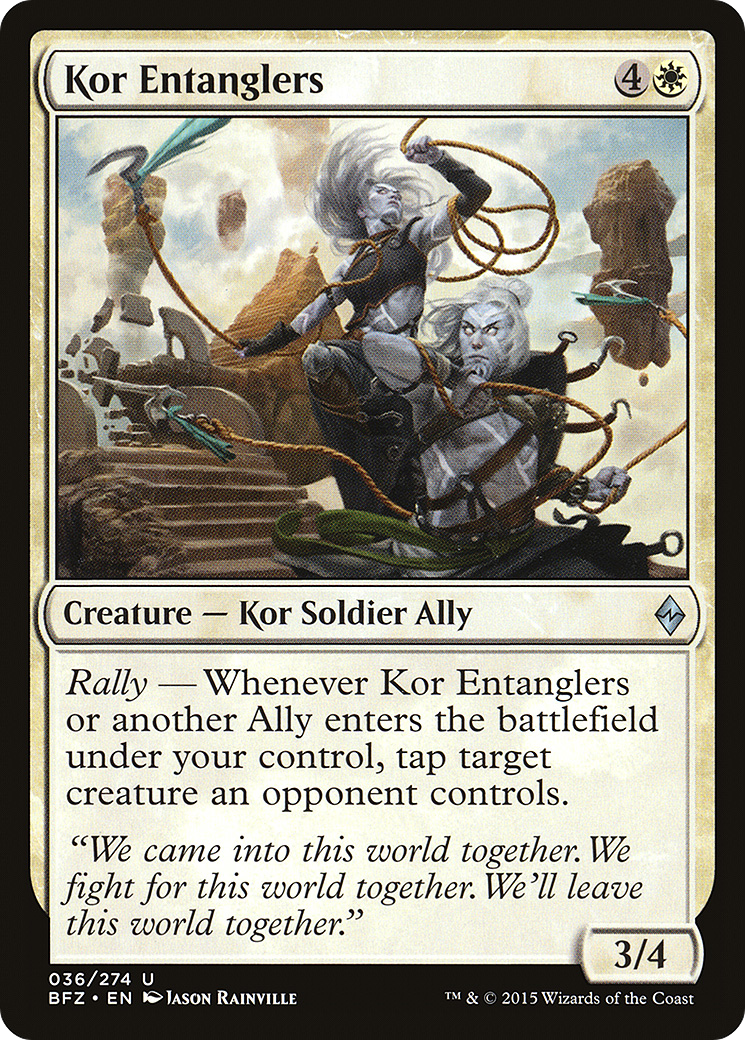 Kor Entanglers (BFZ-036) - Battle for Zendikar Foil