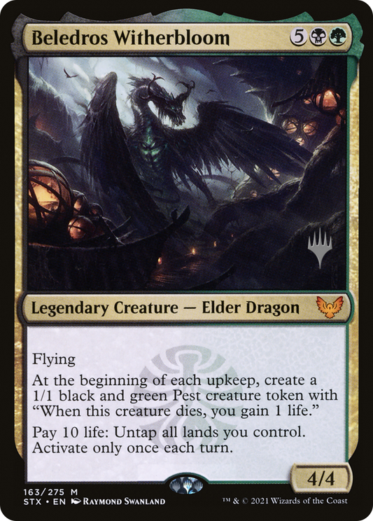 Beledros Witherbloom (PPSTX-163P) - Strixhaven: School of Mages Promos Foil