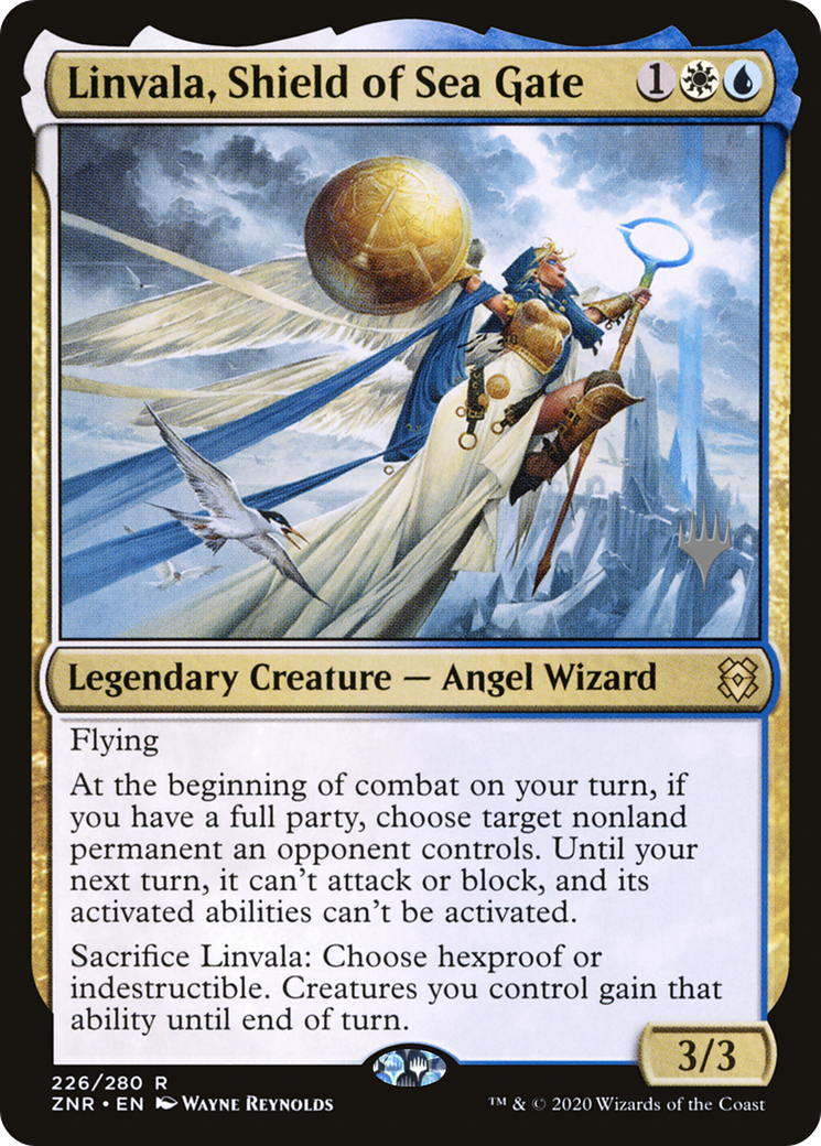 Linvala, Shield of Sea Gate (Promo Pack) [Zendikar Rising Promos]