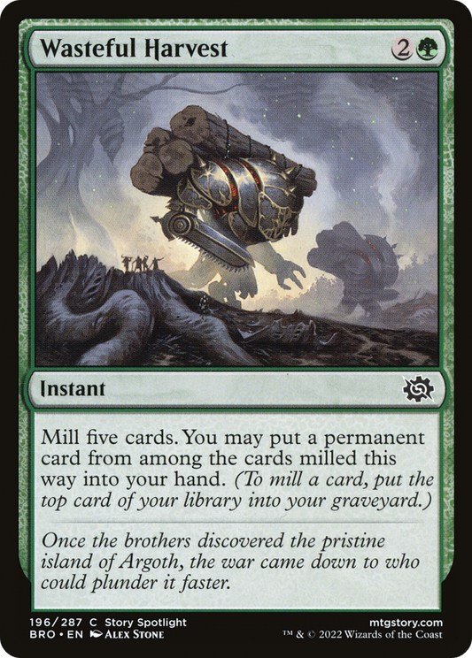 Wasteful Harvest (BRO-196) - The Brothers' War Foil