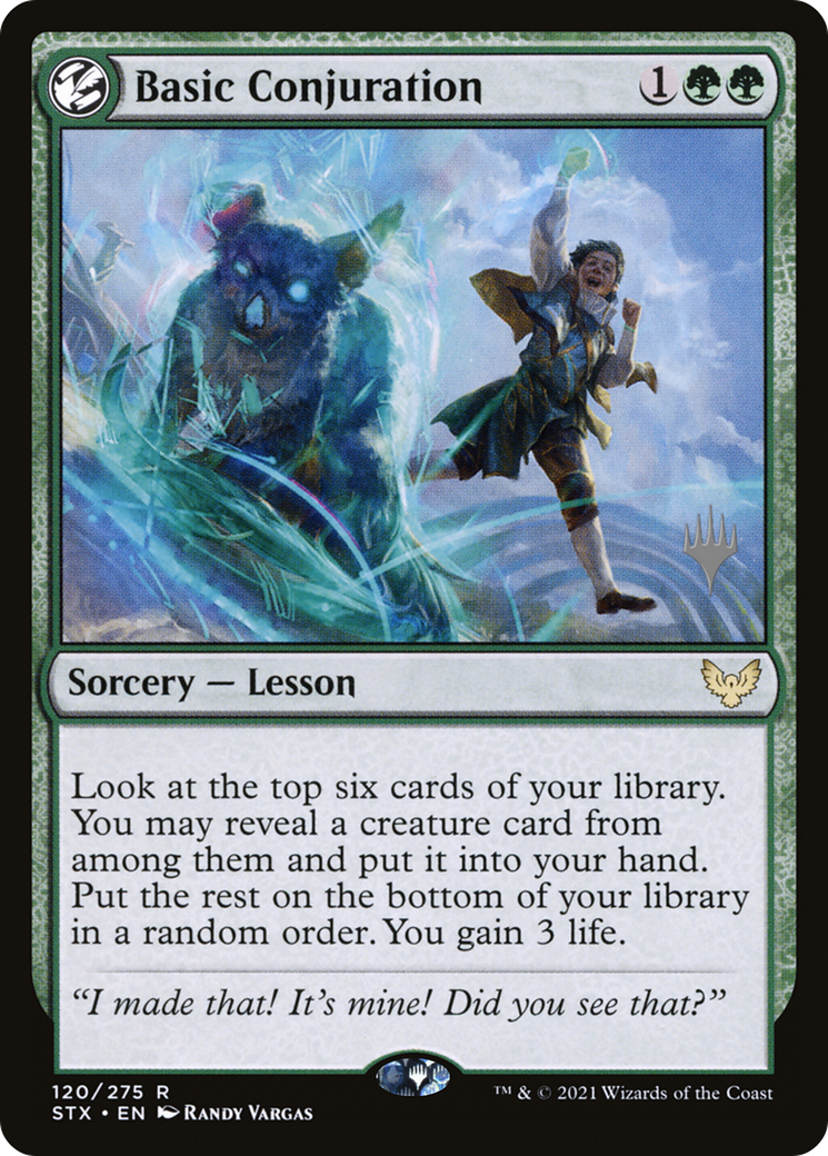 Basic Conjuration (PPSTX-120) - Strixhaven: School of Mages Promos: (lesson)