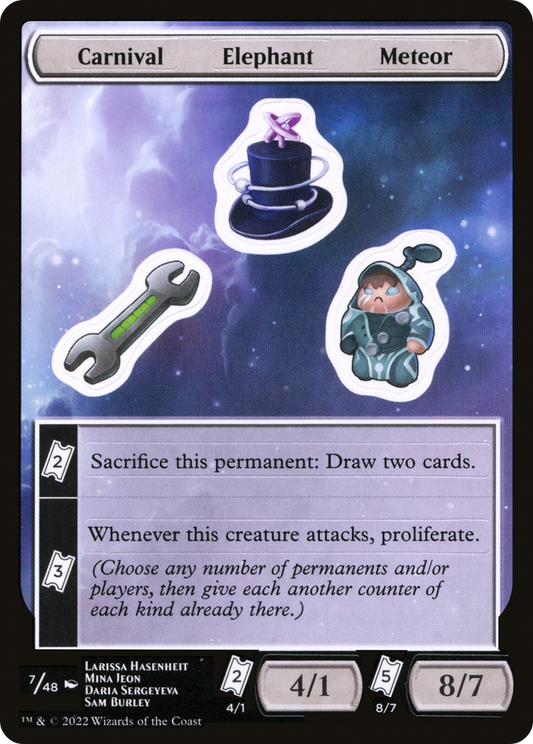 Carnival Elephant Meteor [Unfinity Stickers]