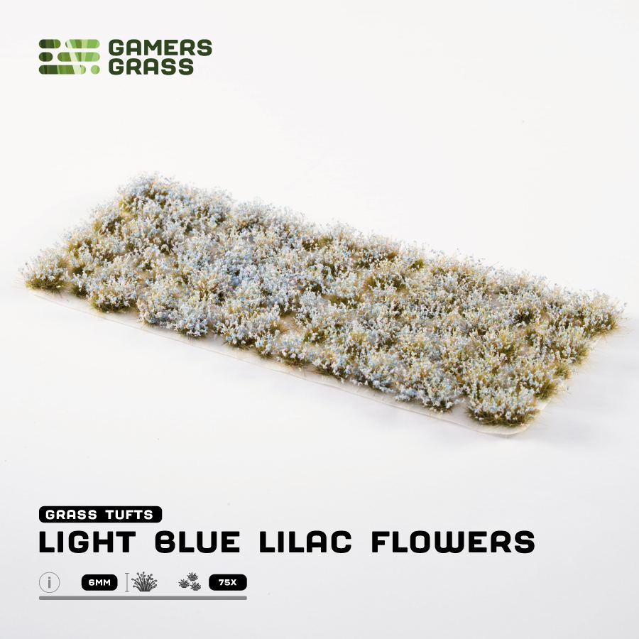 Gamer's Grass - Light Blue Lilac Flowers