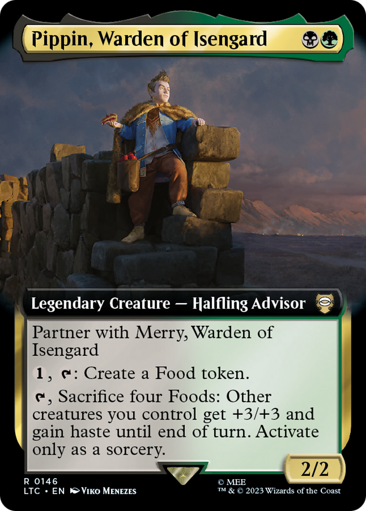Pippin, Warden of Isengard (LTC-146) - Tales of Middle-earth Commander: (Extended Art)