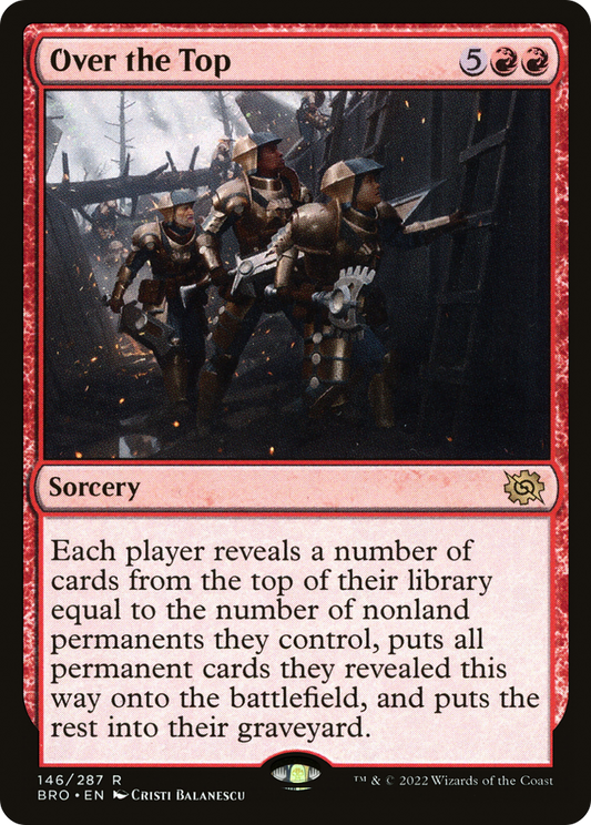 Over the Top (BRO-146) - The Brothers' War Foil
