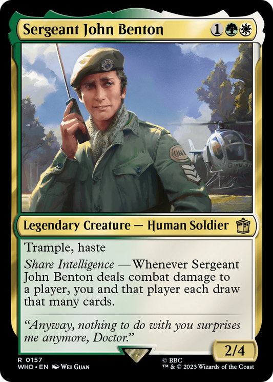 Sergeant John Benton (WHO-157) - Doctor Who