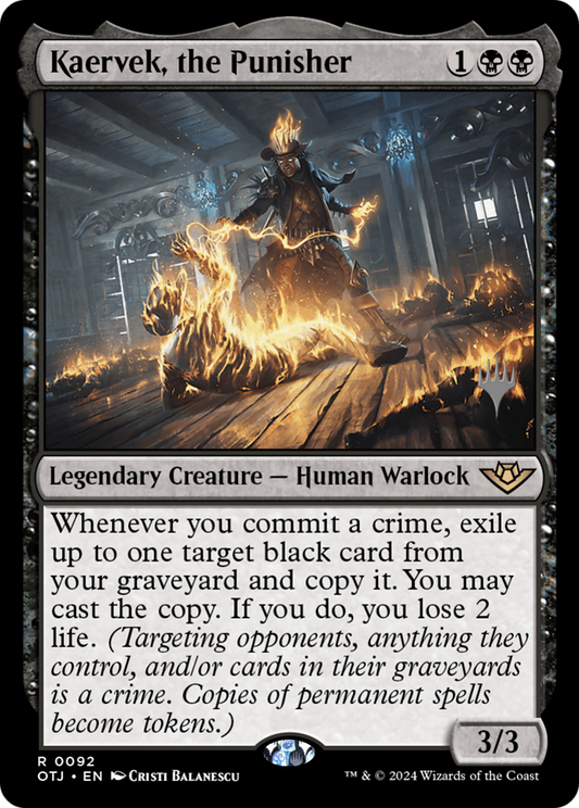 Kaervek, the Punisher (PPOTJ-092) - Outlaws of Thunder Junction Promos Foil