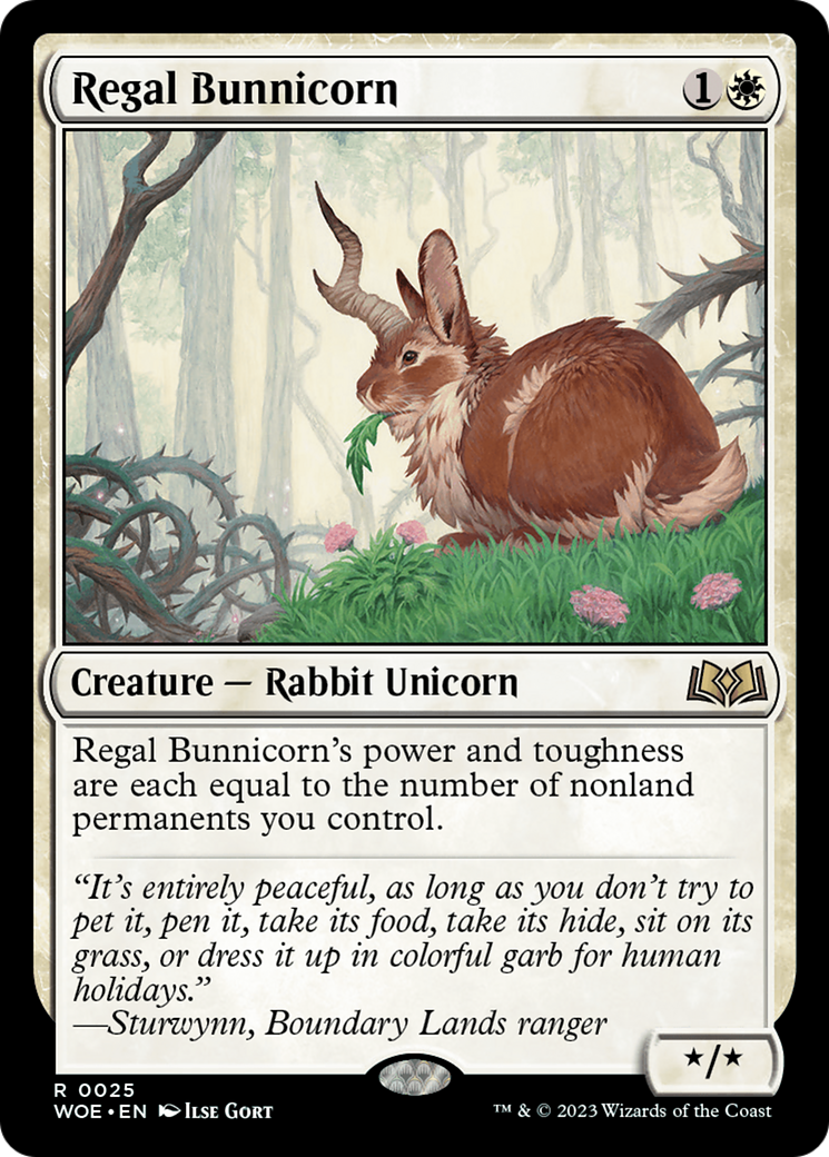 Regal Bunnicorn [Wilds of Eldraine]