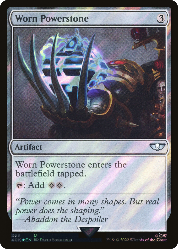 Worn Powerstone (Surge Foil) [Universes Beyond: Warhammer 40,000]