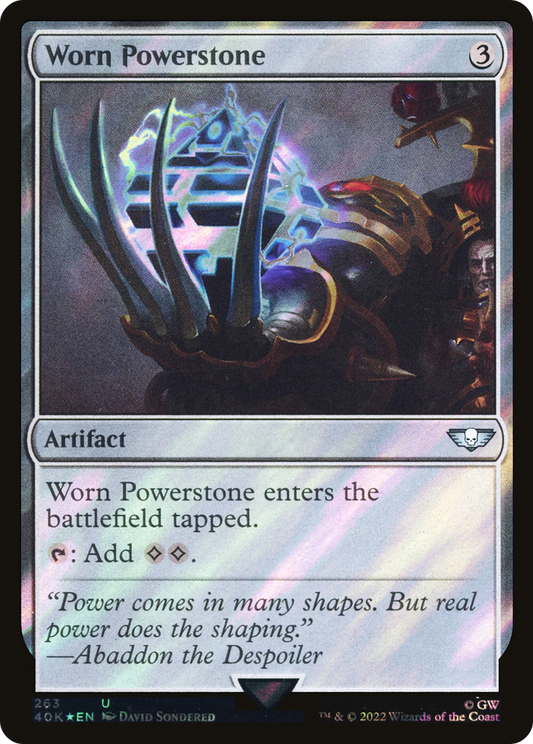 Worn Powerstone (Surge Foil) [Universes Beyond: Warhammer 40,000]