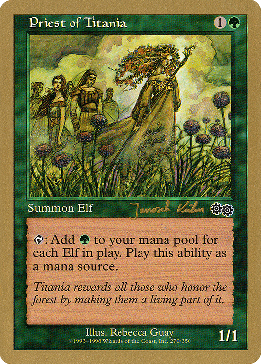 Priest of Titania (Janosch Kuhn) [World Championship Decks 2000]
