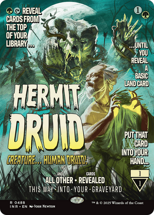 Hermit Druid (INR-488) - Innistrad Remastered: (Showcase) (Borderless) Foil