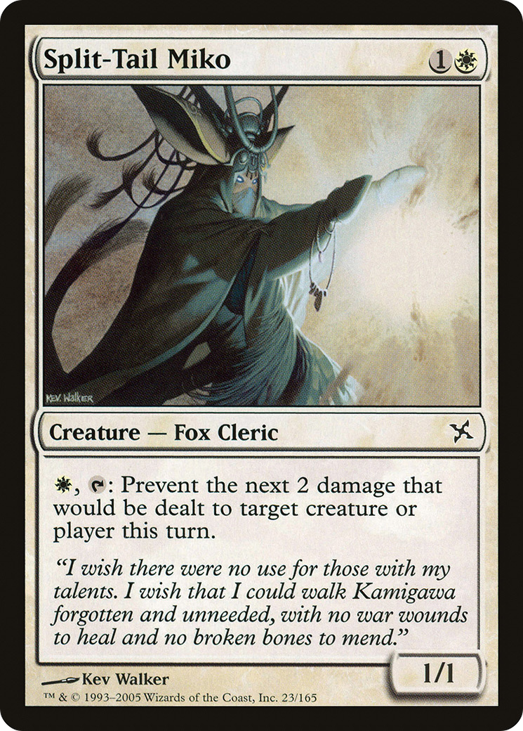 Split-Tail Miko (BOK-023) - Betrayers of Kamigawa