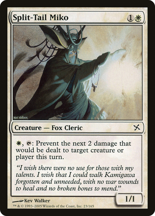 Split-Tail Miko (BOK-023) - Betrayers of Kamigawa Foil