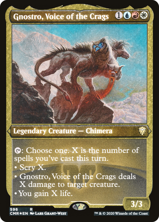 Gnostro, Voice of the Crags [Commander Legends Etched]