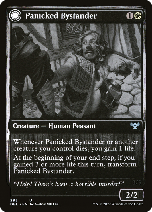 Panicked Bystander // Cackling Culprit (DBL-295) - Innistrad: Double Feature: (Double Faced Transform) Foil