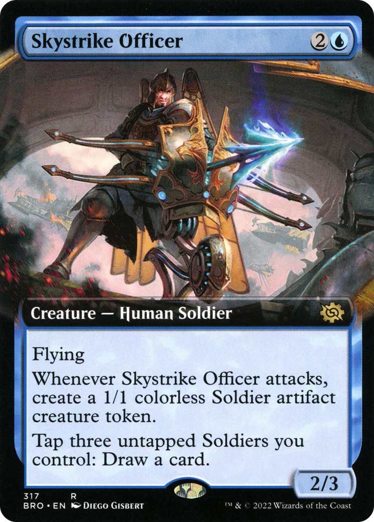 Skystrike Officer (BRO-317) - The Brothers' War: (Extended Art) Foil