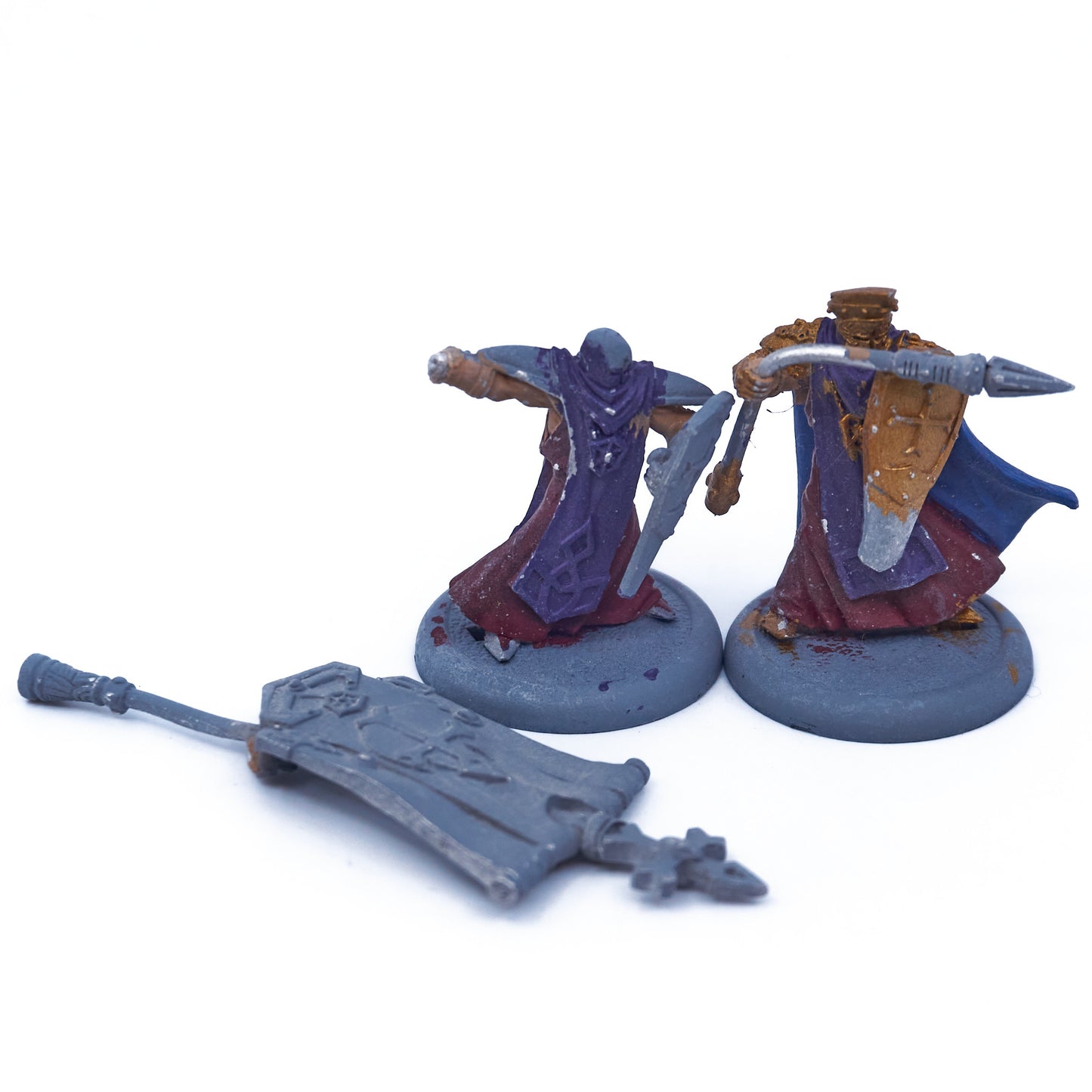 The Protectorate of Menoth - Temple Flameguard Officer Standard Bearer pip32047 (08896) - Used