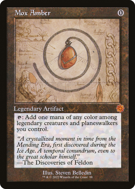 Mox Amber (BRR-098) - The Brothers' War Retro Artifacts Foil