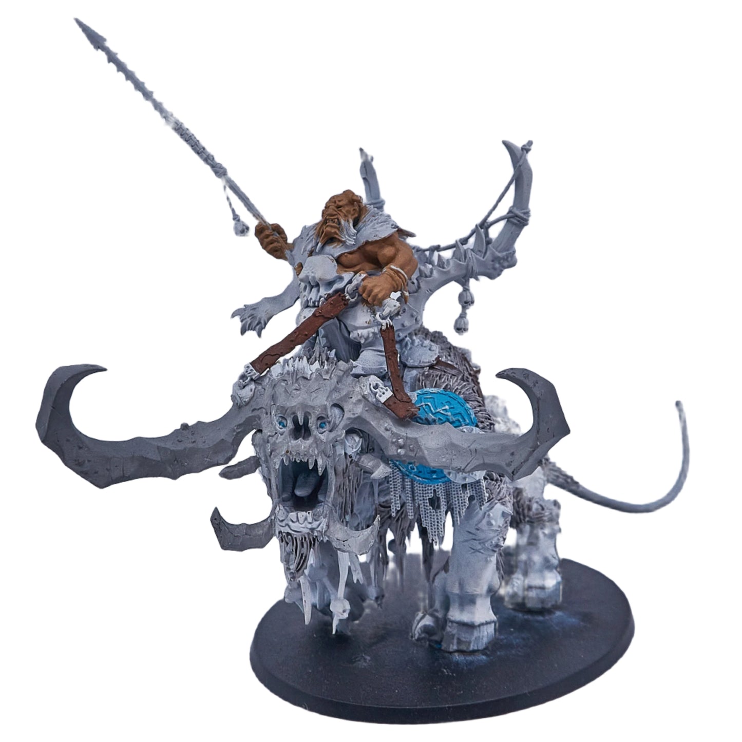 Ogor Mawtribes - Frostlord on Stonehorn (09824-V) - Used