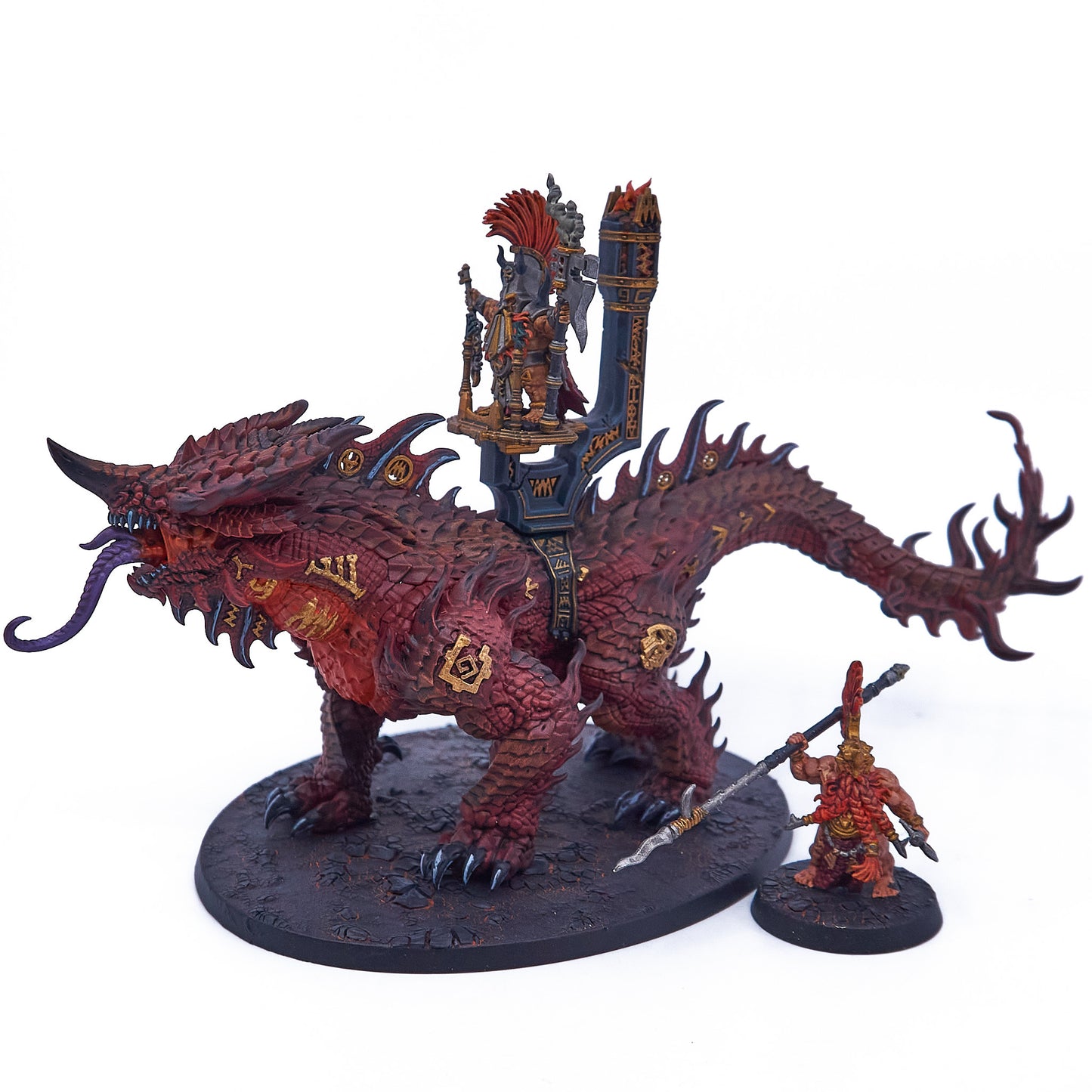 Fyreslayers - Auric Runesmiter on Magmadroth (09784-V) - Used