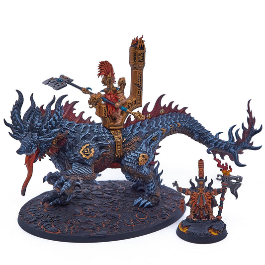 Fyreslayers - Auric Runefather on Magmadroth (09785-V) - Used