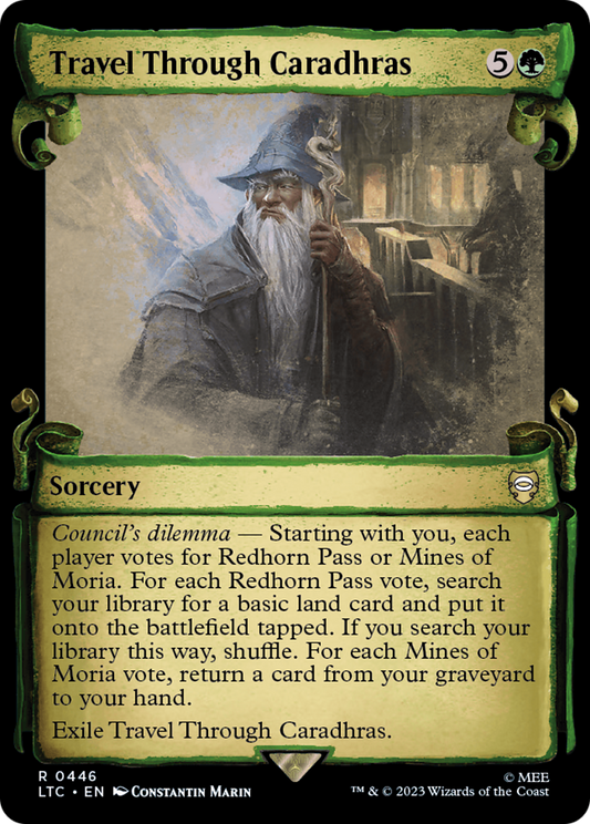 Travel Through Caradhras (LTC-446) - Tales of Middle-earth Commander: (Showcase) Foil