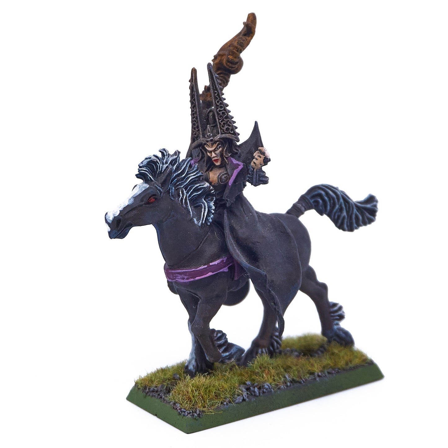 Dark Elves - Mounted Sorceress (Converted) (09944) - Used