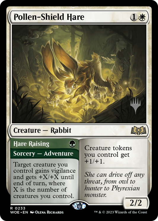 Pollen-Shield Hare // Hare Raising (PPWOE-233) - Wilds of Eldraine Promos