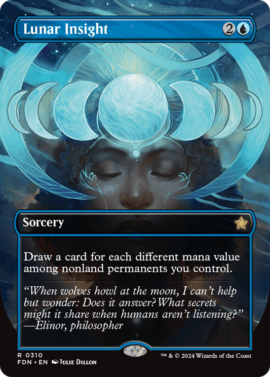 Lunar Insight (Borderless) (FDN-310) - Foundations (Borderless) Foil