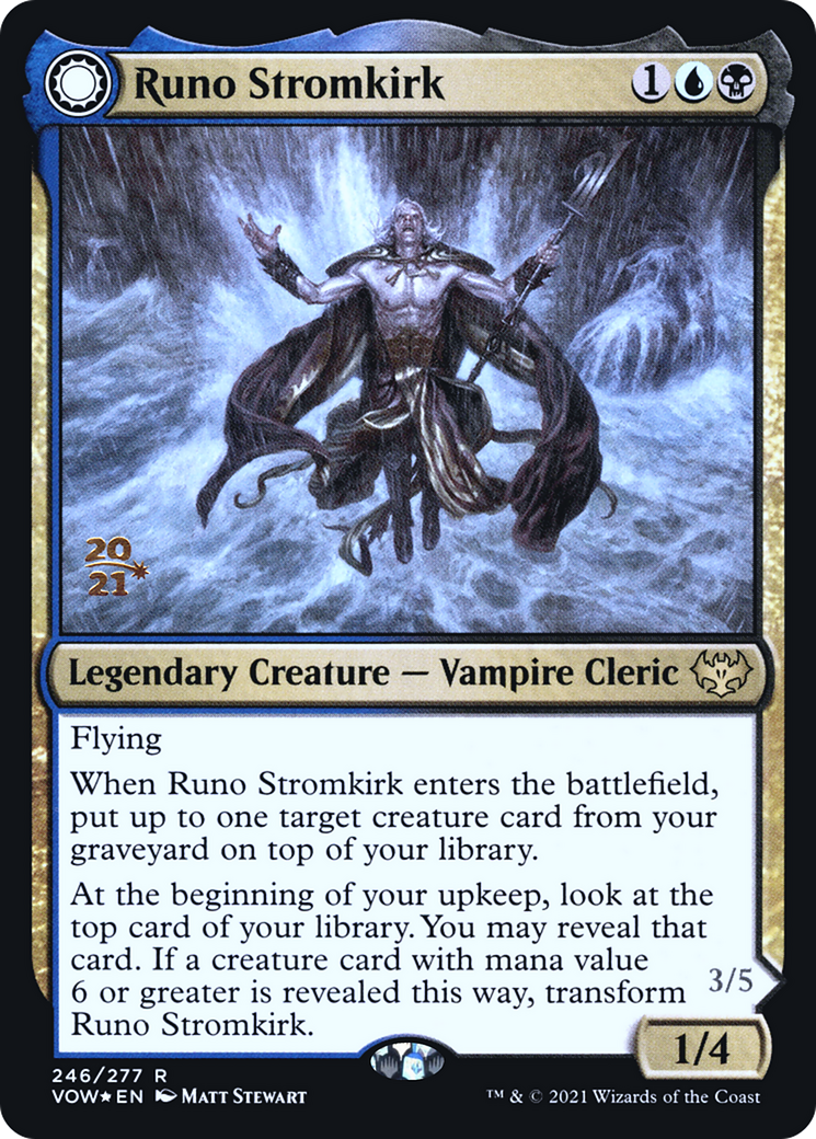 Runo Stromkirk // Krothuss, Lord of the Deep [Innistrad: Crimson Vow Prerelease Promos]