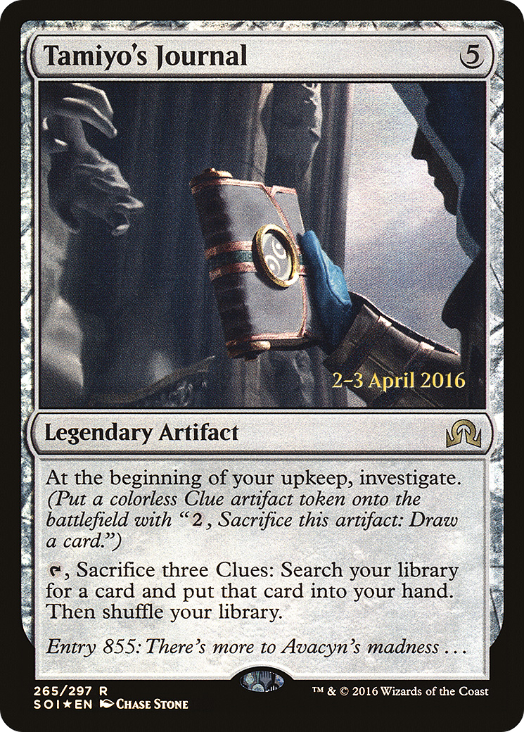 Tamiyo's Journal [Shadows over Innistrad Prerelease Promos]